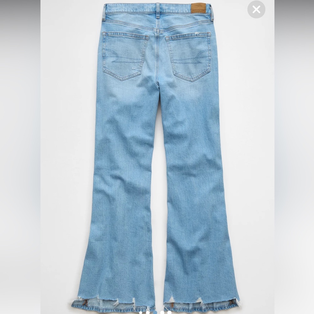 AE Strigid Ripped Low-Rise Baggy Flare Jean